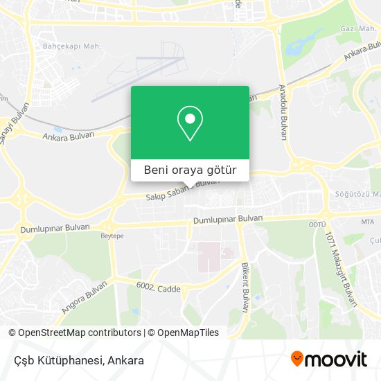 Çşb Kütüphanesi harita