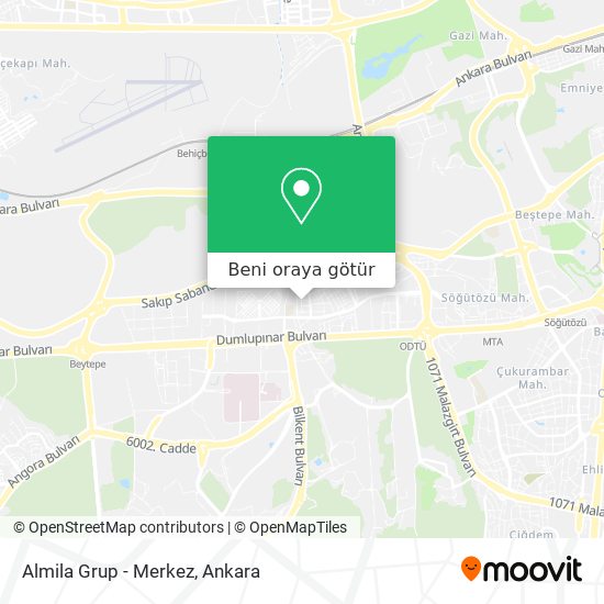 Almila Grup - Merkez harita