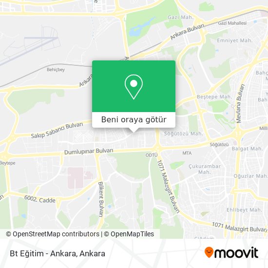 Bt Eğitim - Ankara harita