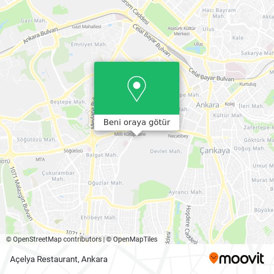 Açelya Restaurant harita