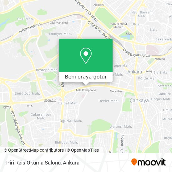 Piri Reis Okuma Salonu harita