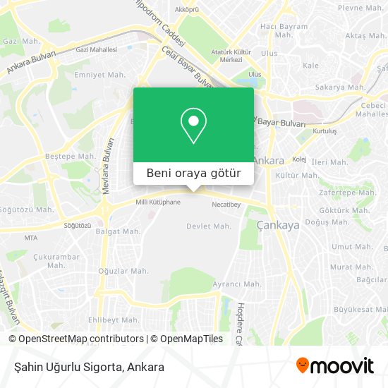 Şahin Uğurlu Sigorta harita