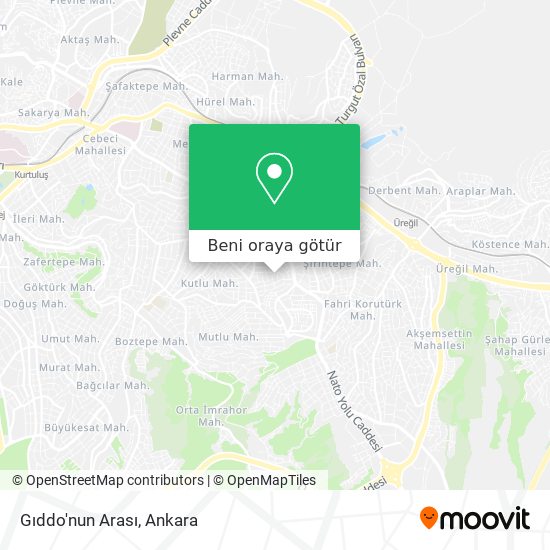 Gıddo'nun Arası harita