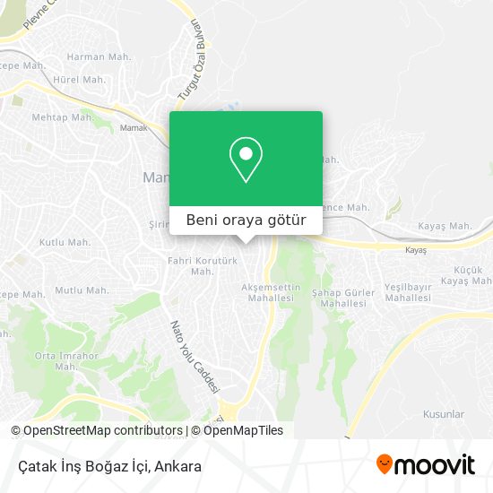 Çatak İnş Boğaz İçi harita