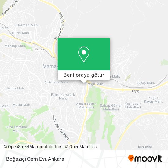 Boğaziçi Cem Evi harita
