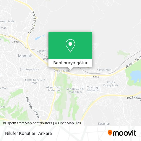 Nilüfer Konutları harita