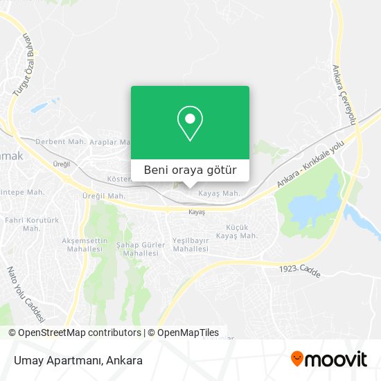 Umay Apartmanı harita