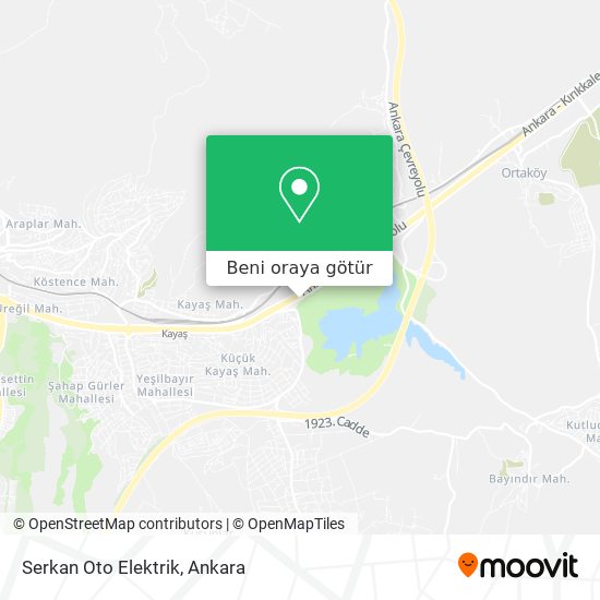 Serkan Oto Elektrik harita