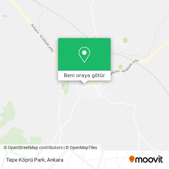 Tepe Köprü Park harita