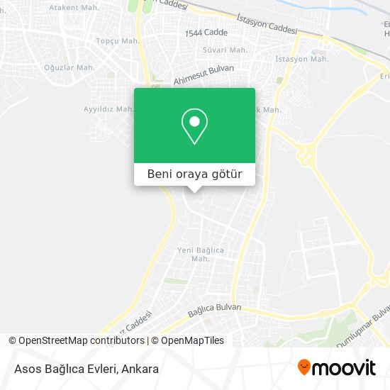 Asos Bağlıca Evleri harita