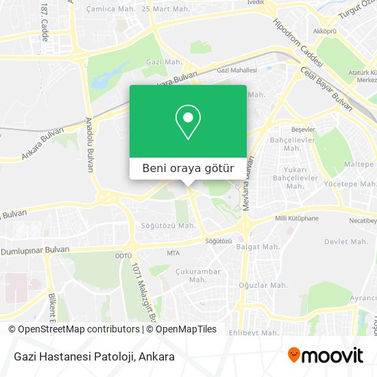 Gazi Hastanesi Patoloji harita