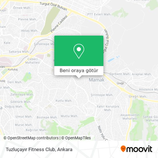 Tuzluçayır Fitness Club harita