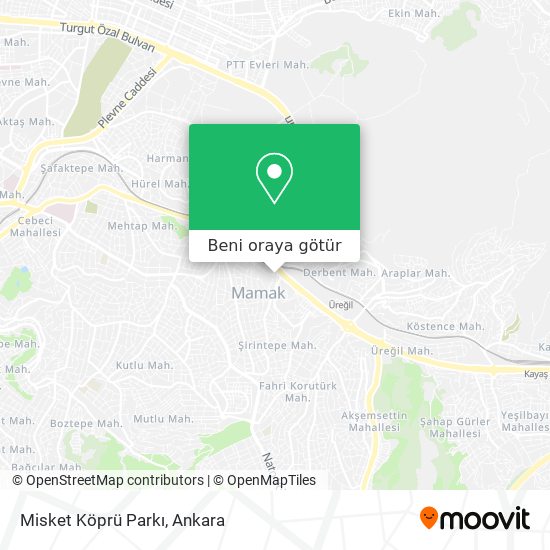 Misket Köprü Parkı harita