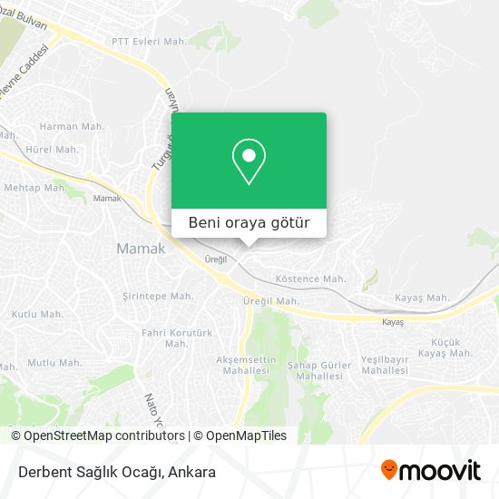 Derbent Sağlık Ocağı harita