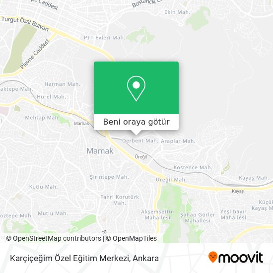 Karçiçeğim Özel Eğitim Merkezi harita