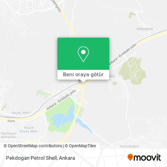 Pekdogan Petrol Shell harita