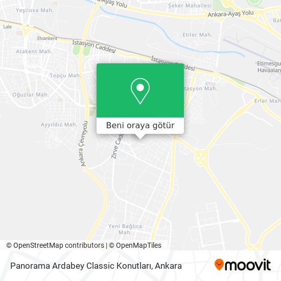 Panorama Ardabey Classic Konutları harita