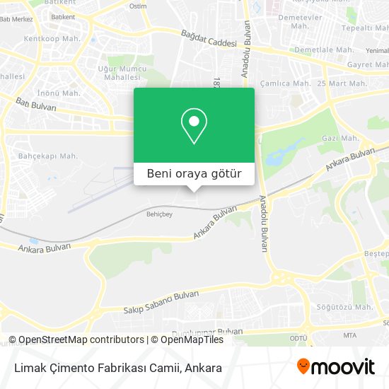 Limak Çimento Fabrikası Camii harita