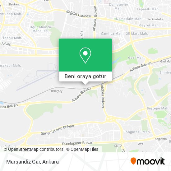 Marşandiz Gar harita