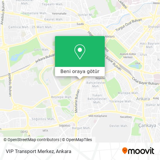 VIP Transport Merkez harita