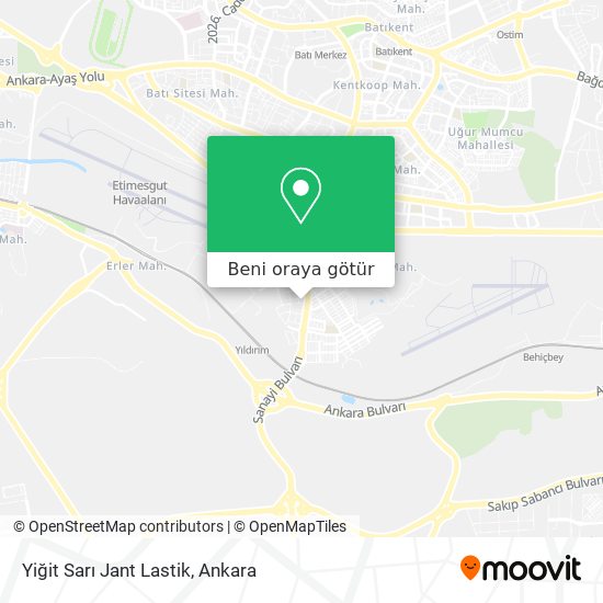 Yiğit Sarı Jant Lastik harita