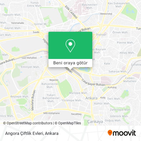 Angora Çiftlik Evleri harita