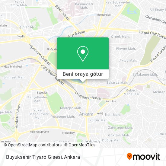 Buyuksehir Tiyaro Gisesi harita