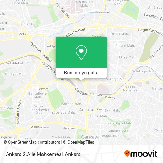 Ankara 2.Aile Mahkemesi harita