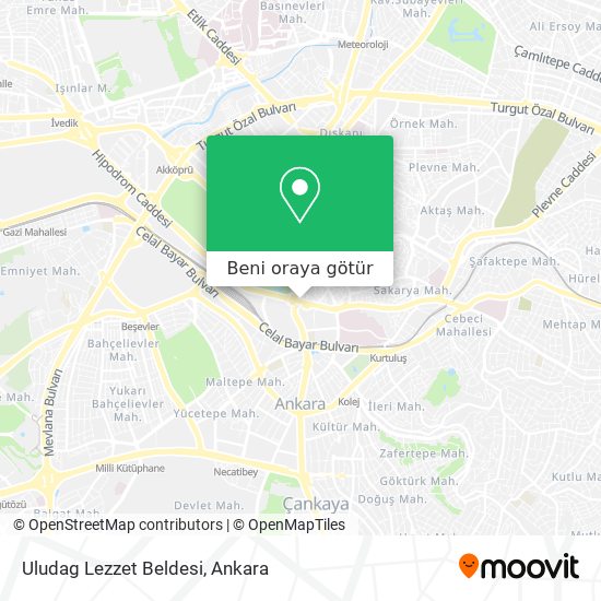 Uludag Lezzet Beldesi harita