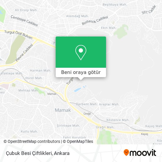 Çubuk Besi Çiftlikleri harita