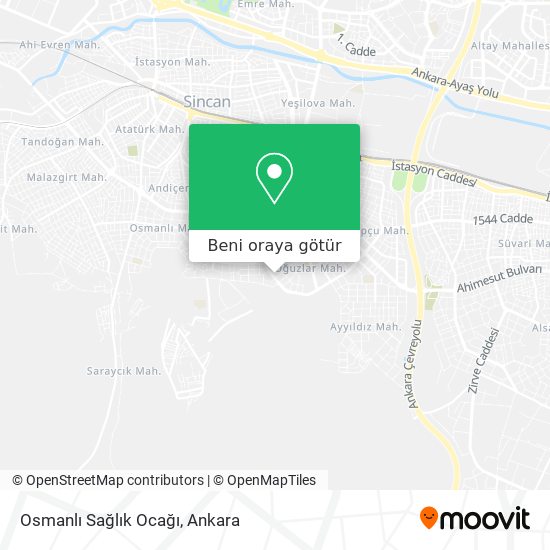 Osmanlı Sağlık Ocağı harita