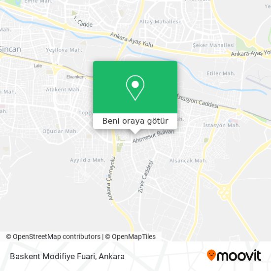 Baskent Modifiye Fuari harita