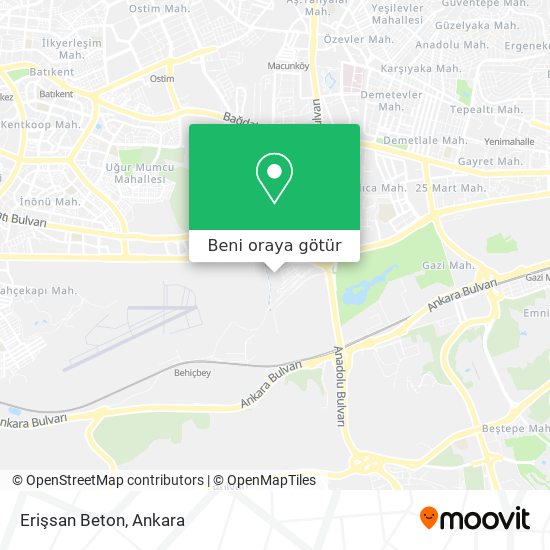 Erişsan Beton harita