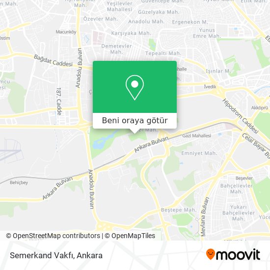 Semerkand Vakfı harita