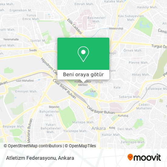 Atletizm Federasyonu harita