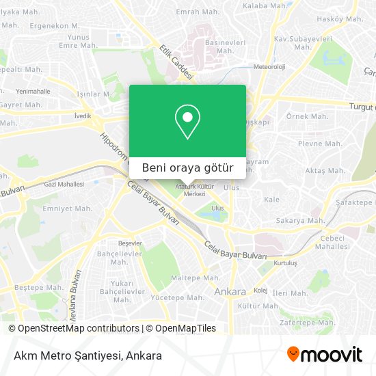 Akm Metro Şantiyesi harita