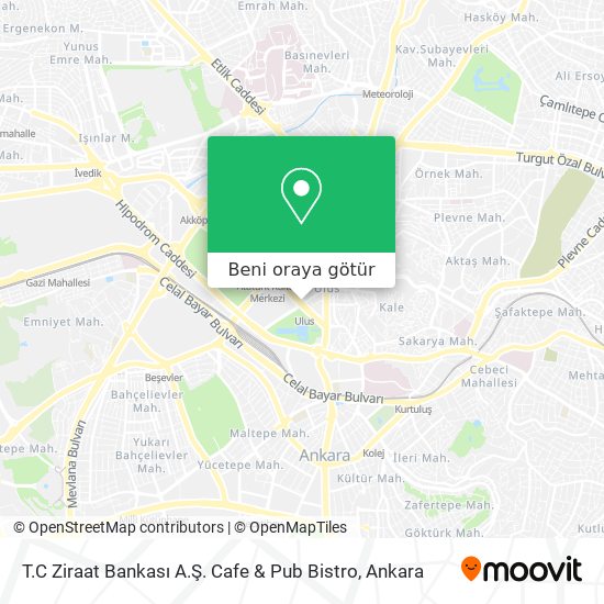 T.C Ziraat Bankası A.Ş. Cafe & Pub Bistro harita