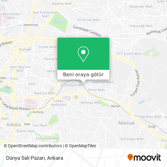 Dünya Salı Pazarı harita