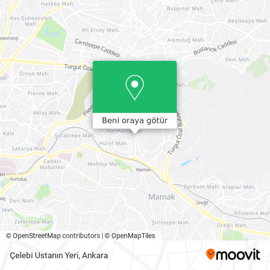 Çelebi Ustanın Yeri harita