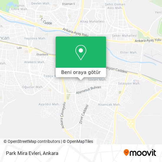 Park Mira Evleri harita