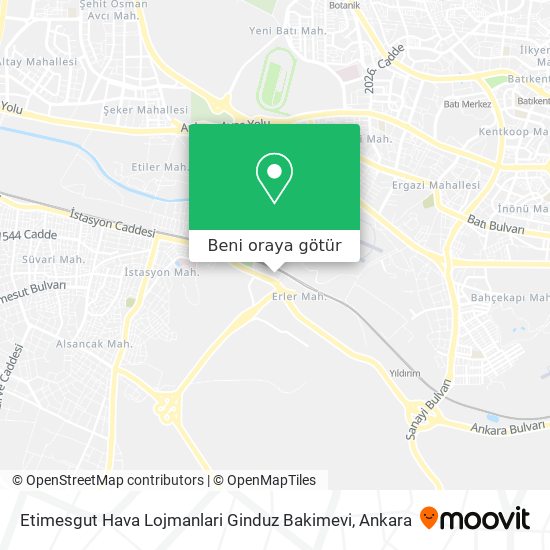 Etimesgut Hava Lojmanlari Ginduz Bakimevi harita