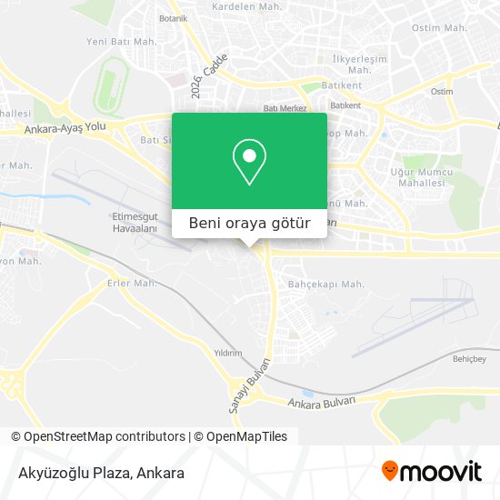 Akyüzoğlu Plaza harita