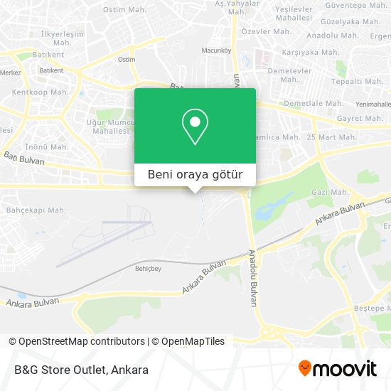 B&G Store Outlet harita