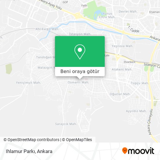 Ihlamur Parkı harita