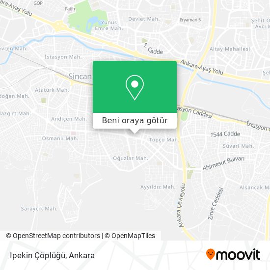 Ipekin Çöplüğü harita