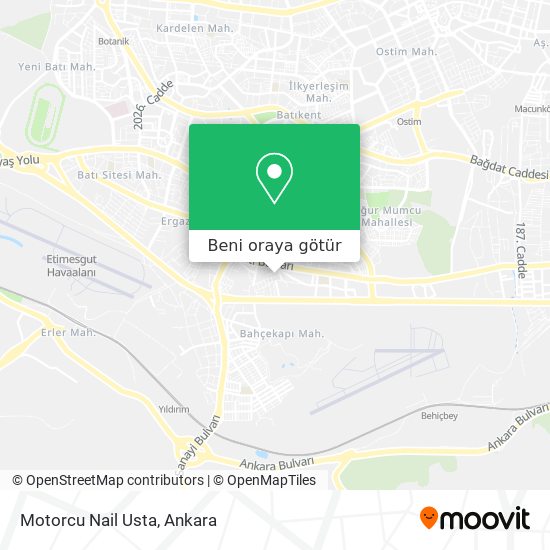 Motorcu Nail Usta harita