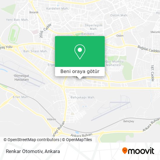 Renkar Otomotiv harita