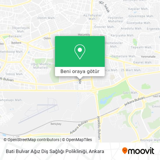 Bati Bulvar Ağız Diş Sağlığı Polikliniği harita