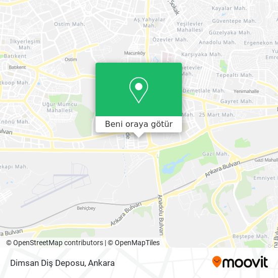 Dimsan Diş Deposu harita