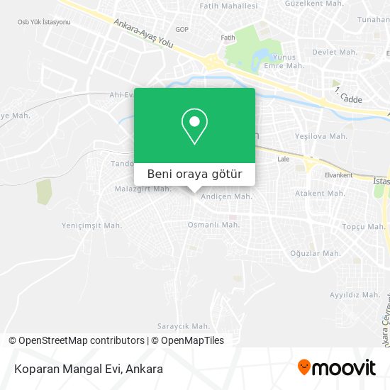 Koparan Mangal Evi harita